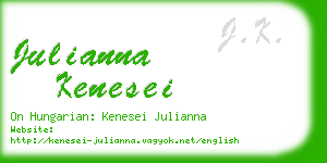 julianna kenesei business card